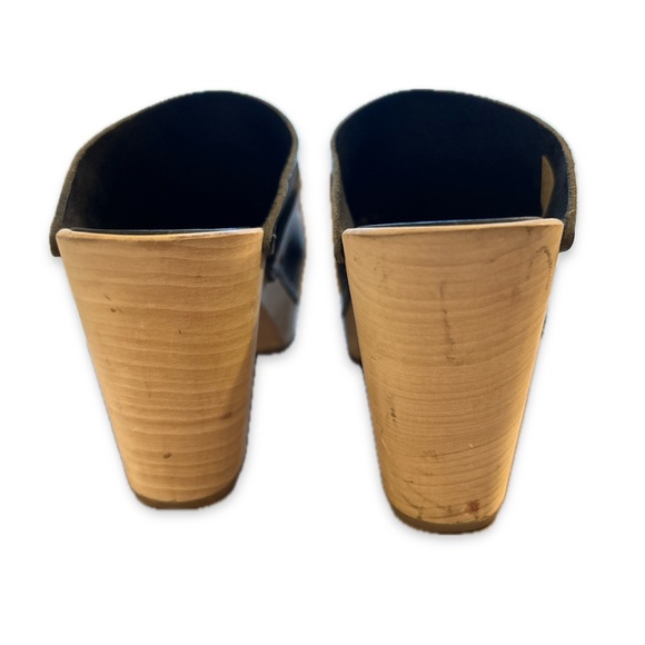 Swedish Hasbeens slip in classic clogs, super-high  black, size 37 - Picture 15 of 16